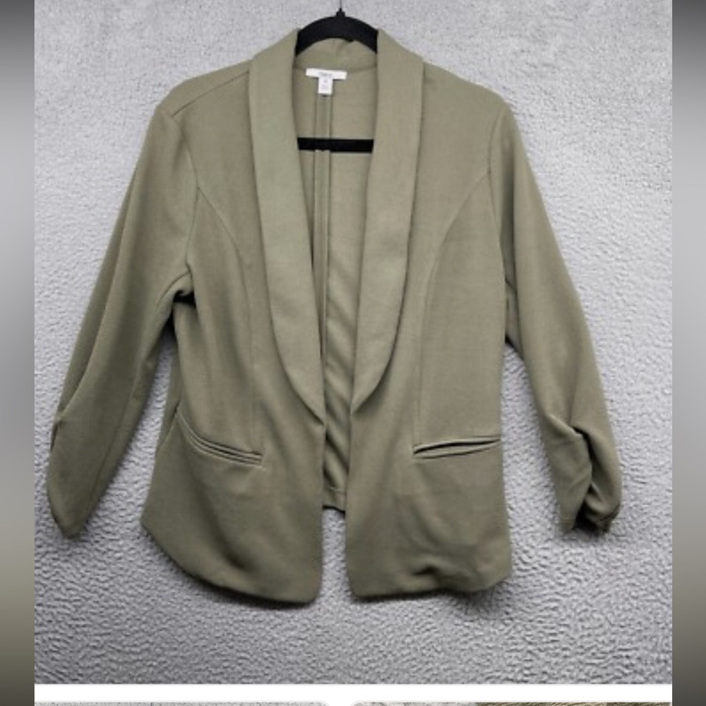 Bar III Dark Green Women's Blazer